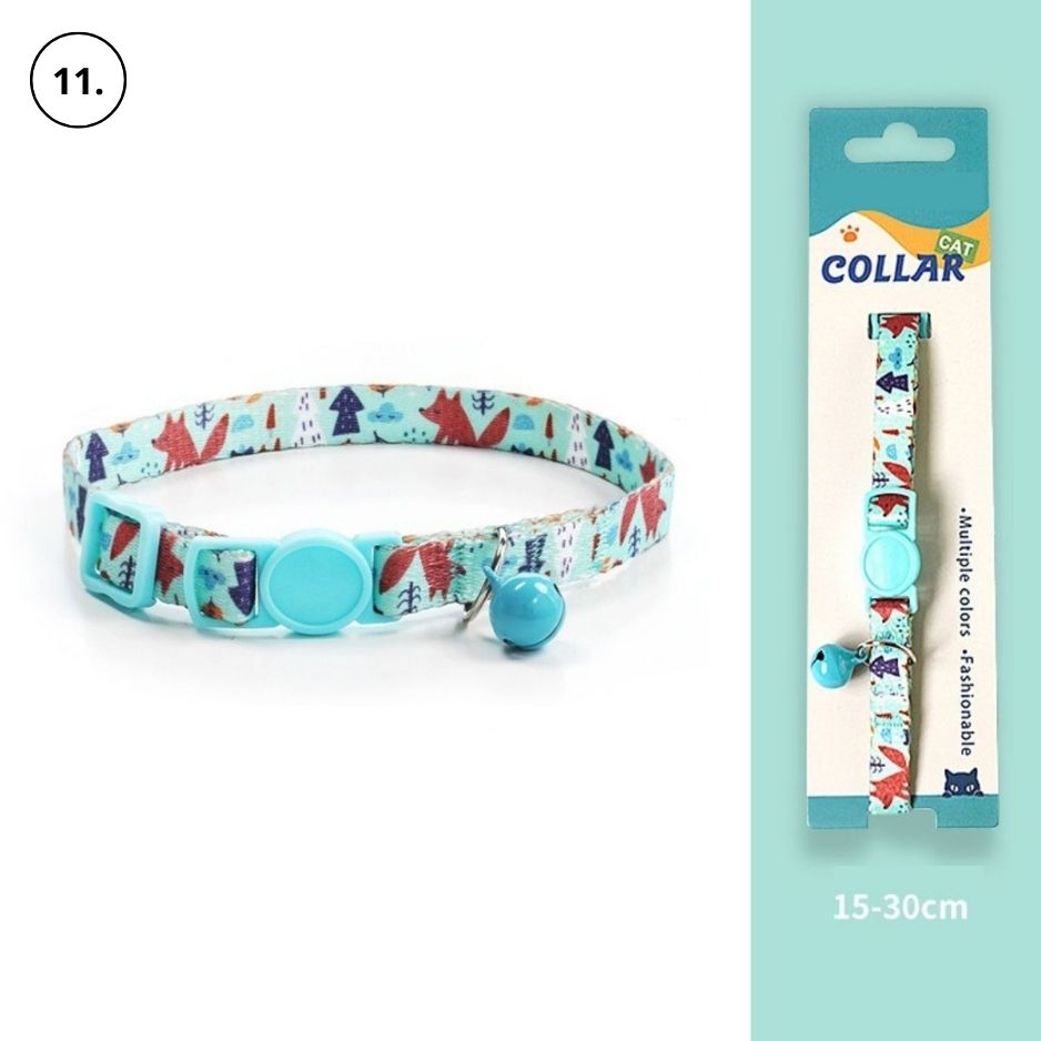 Kattenhalsband met een anti-verstikkingsgesp, inclusief gratis extra