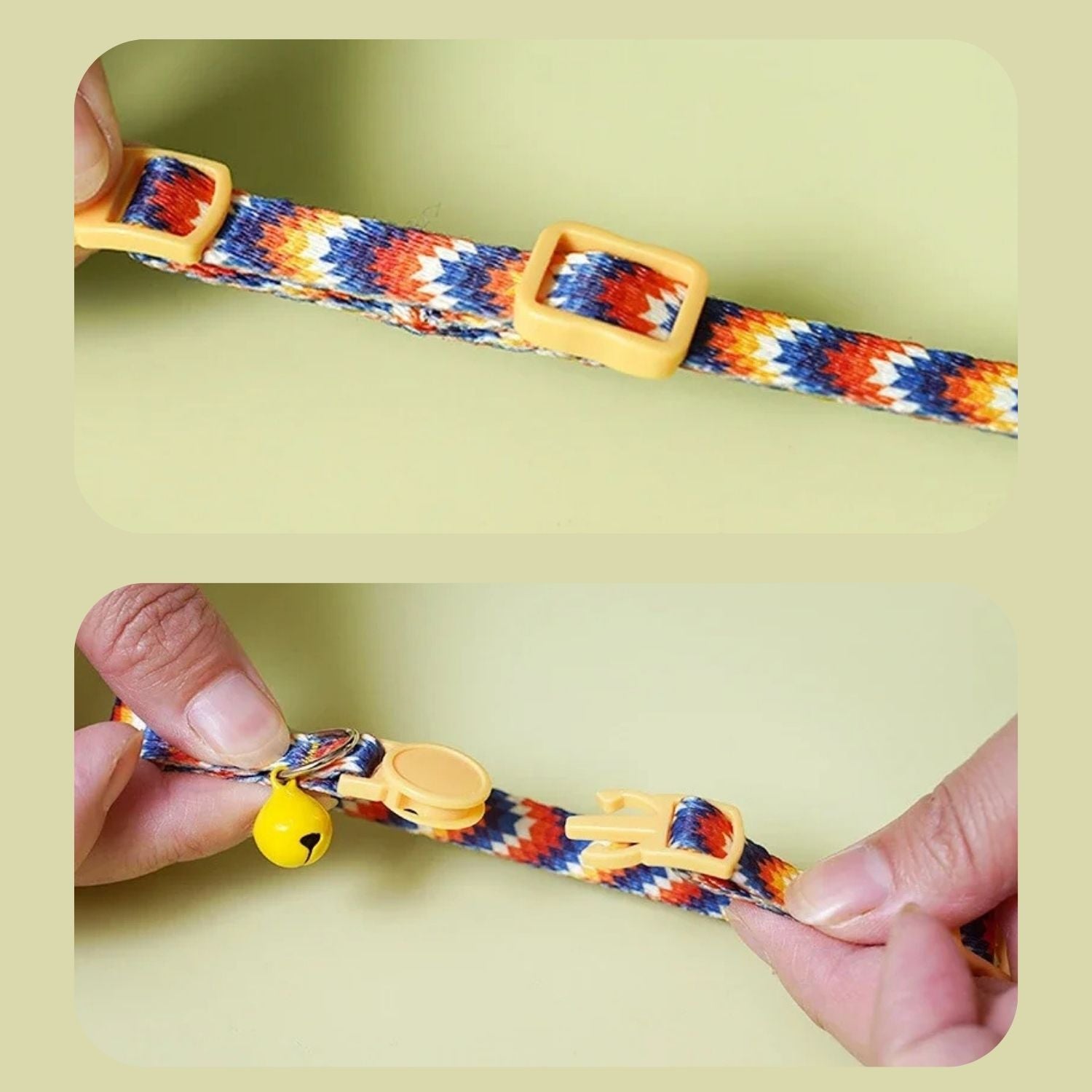 Kattenhalsband met een anti-verstikkingsgesp, inclusief gratis extra