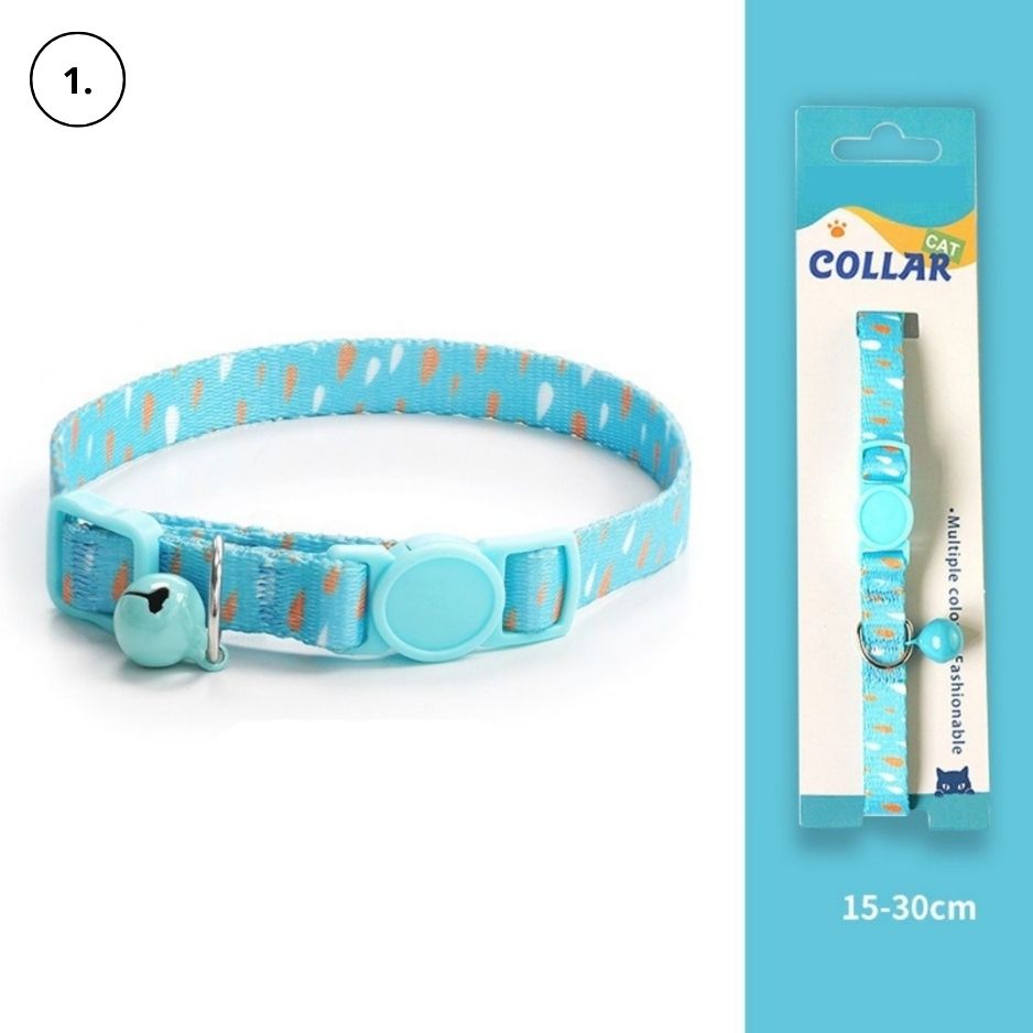 Kattenhalsband met een anti-verstikkingsgesp, inclusief gratis extra