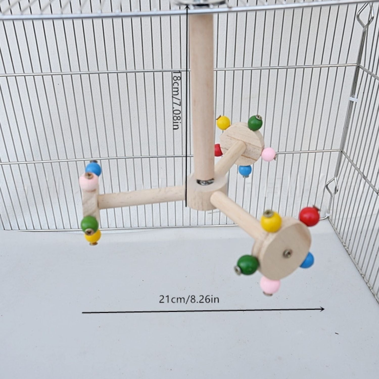 Draaiend speelgoed voor vogels, biedt stimulatie en speelplezier