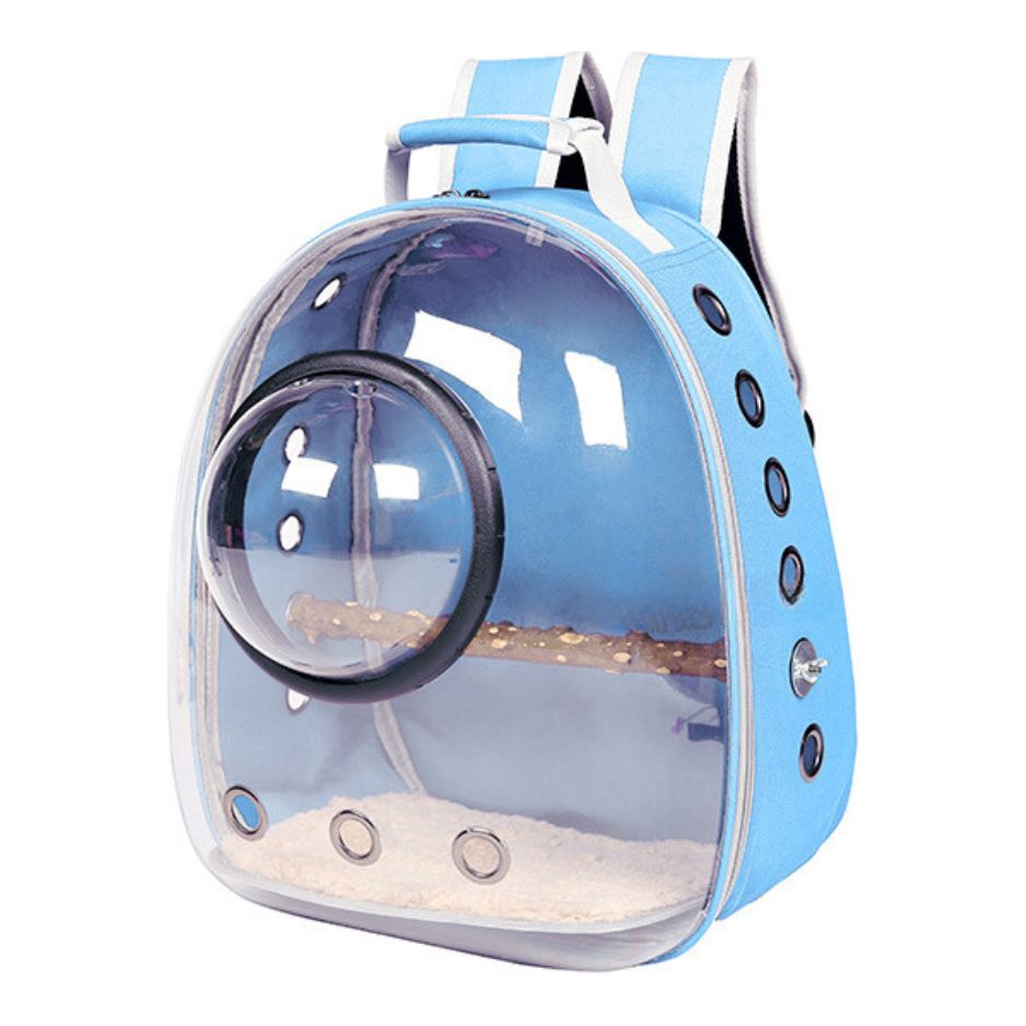 Draagbare vogel rugzak met doorzichtige voorkant voor vogelobservatie