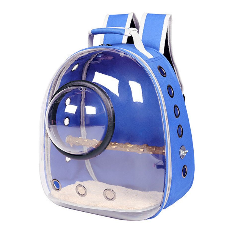 Draagbare vogel rugzak met doorzichtige voorkant voor vogelobservatie