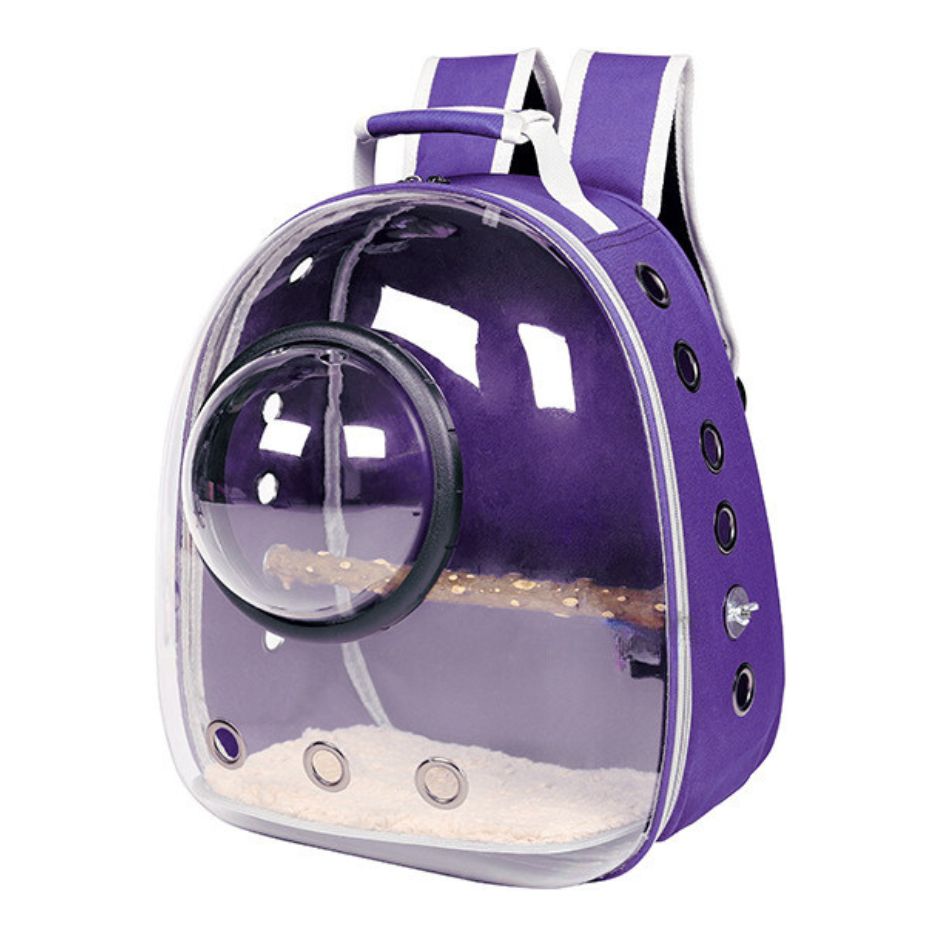 Draagbare vogel rugzak met doorzichtige voorkant voor vogelobservatie