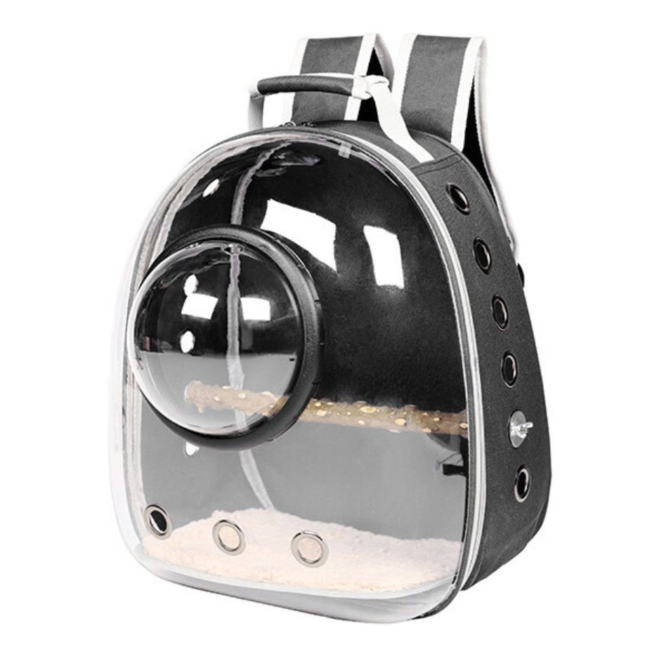 Draagbare vogel rugzak met doorzichtige voorkant voor vogelobservatie