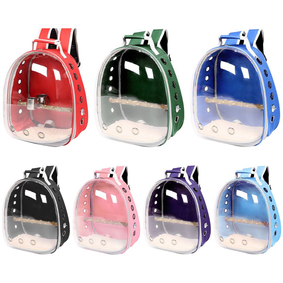 Draagbare vogel rugzak met doorzichtige voorkant voor vogelobservatie