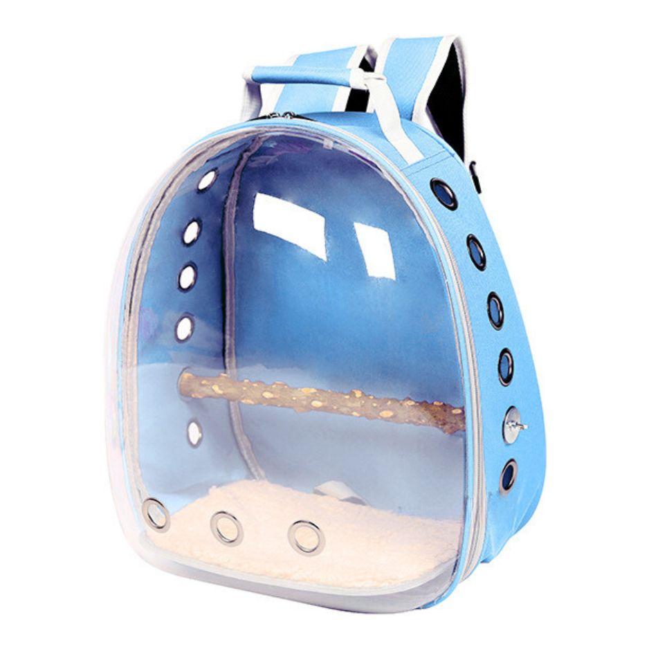 Draagbare vogel rugzak met doorzichtige voorkant voor vogelobservatie