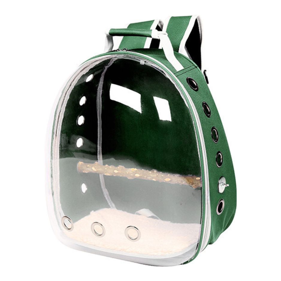 Draagbare vogel rugzak met doorzichtige voorkant voor vogelobservatie