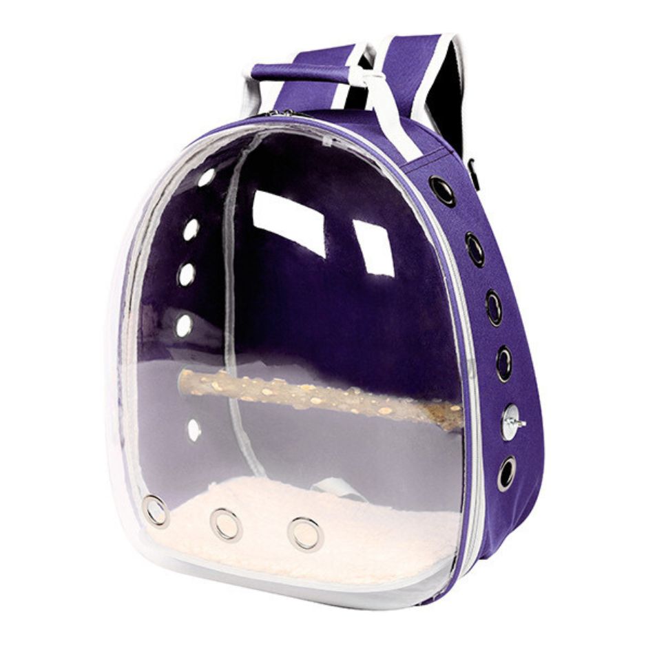 Draagbare vogel rugzak met doorzichtige voorkant voor vogelobservatie