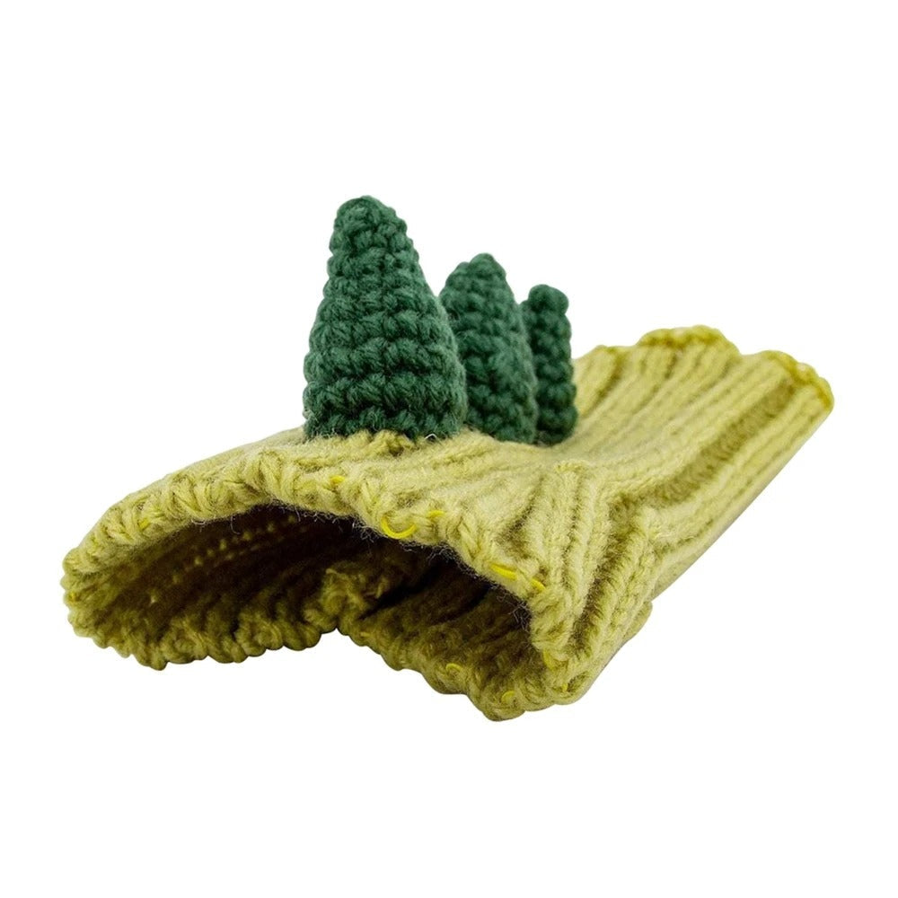 Gebreide hondenmuts voor extra warmte in de winter