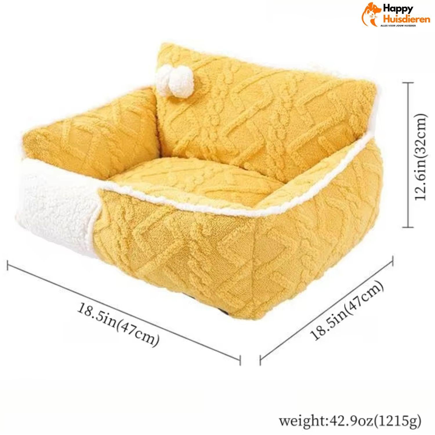 FleeceHaven | Luxe honden- en kattenbed met zachte fleecebekleding