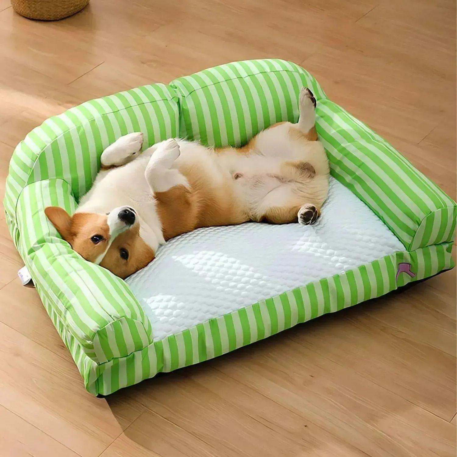 ChillPaw Huisdiermat | Verfrissend Gestreept Koelbed voor Honden