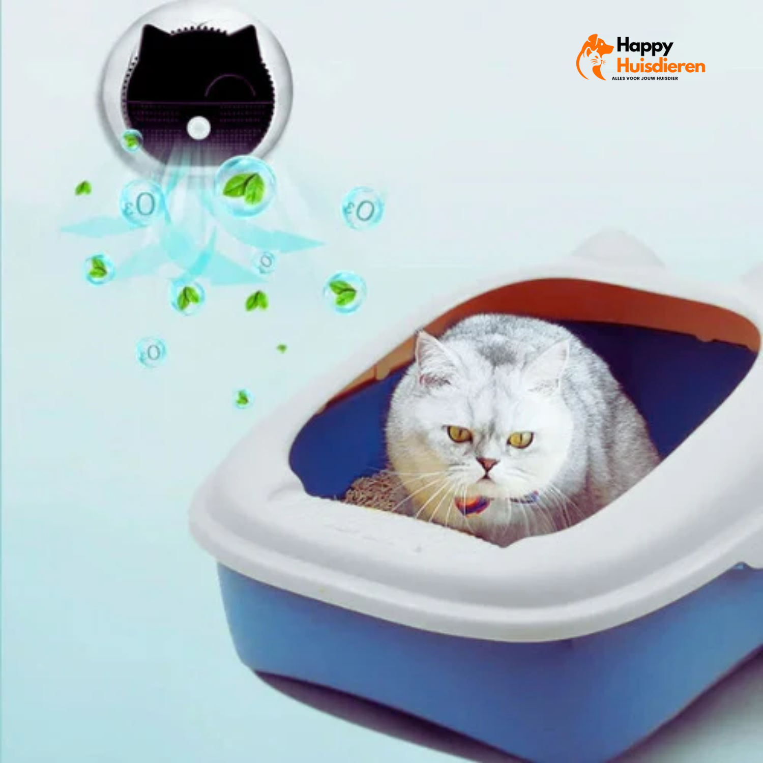 FrissePoes Spray | Geavanceerde Kattenbak Luchtverfrisser – Direct Geurneutraliserend & Veilig