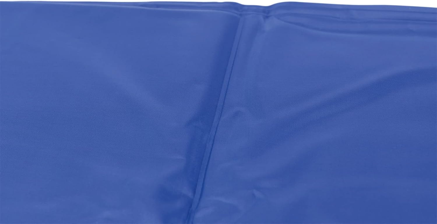 Blauwe koelmat voor honden en katten die meerdere uren koelt door lichaamscontact