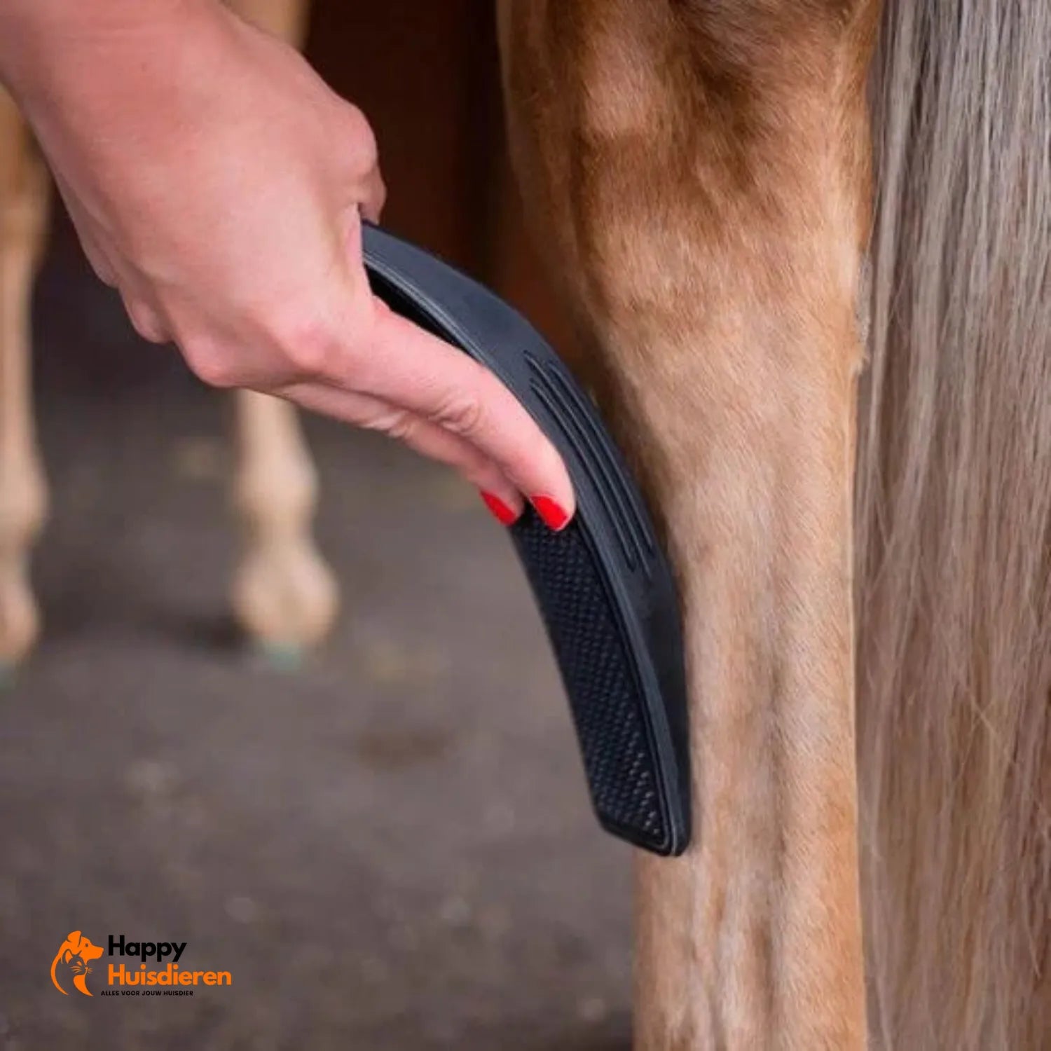 Alles-in-één Paardenborstel | Veelzijdige Borstel voor Grondige Verzorging