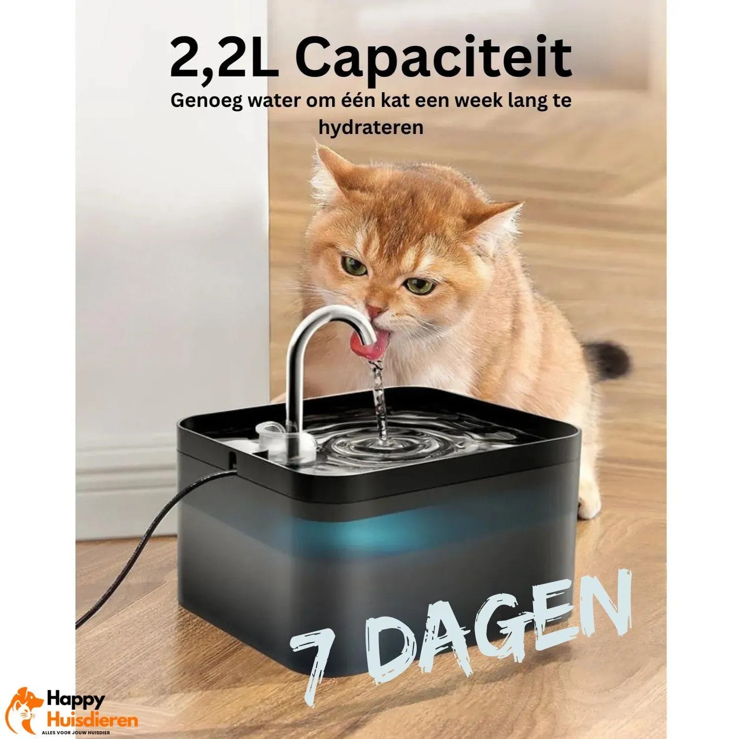 AquaPurr Fontein | Stil Kattenfontein met Koolstoffilter