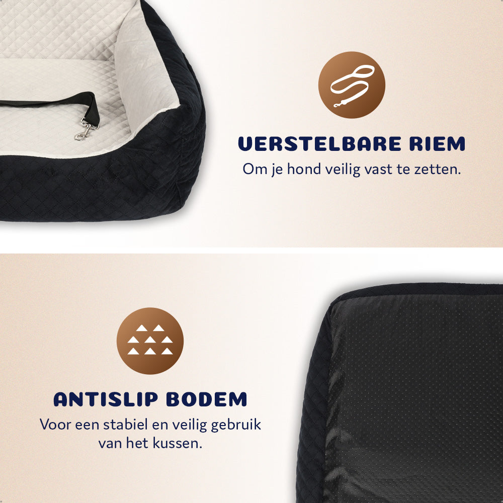 Auto Hondenstoel | Veilig autostoeltje, luxe & wasbaar
