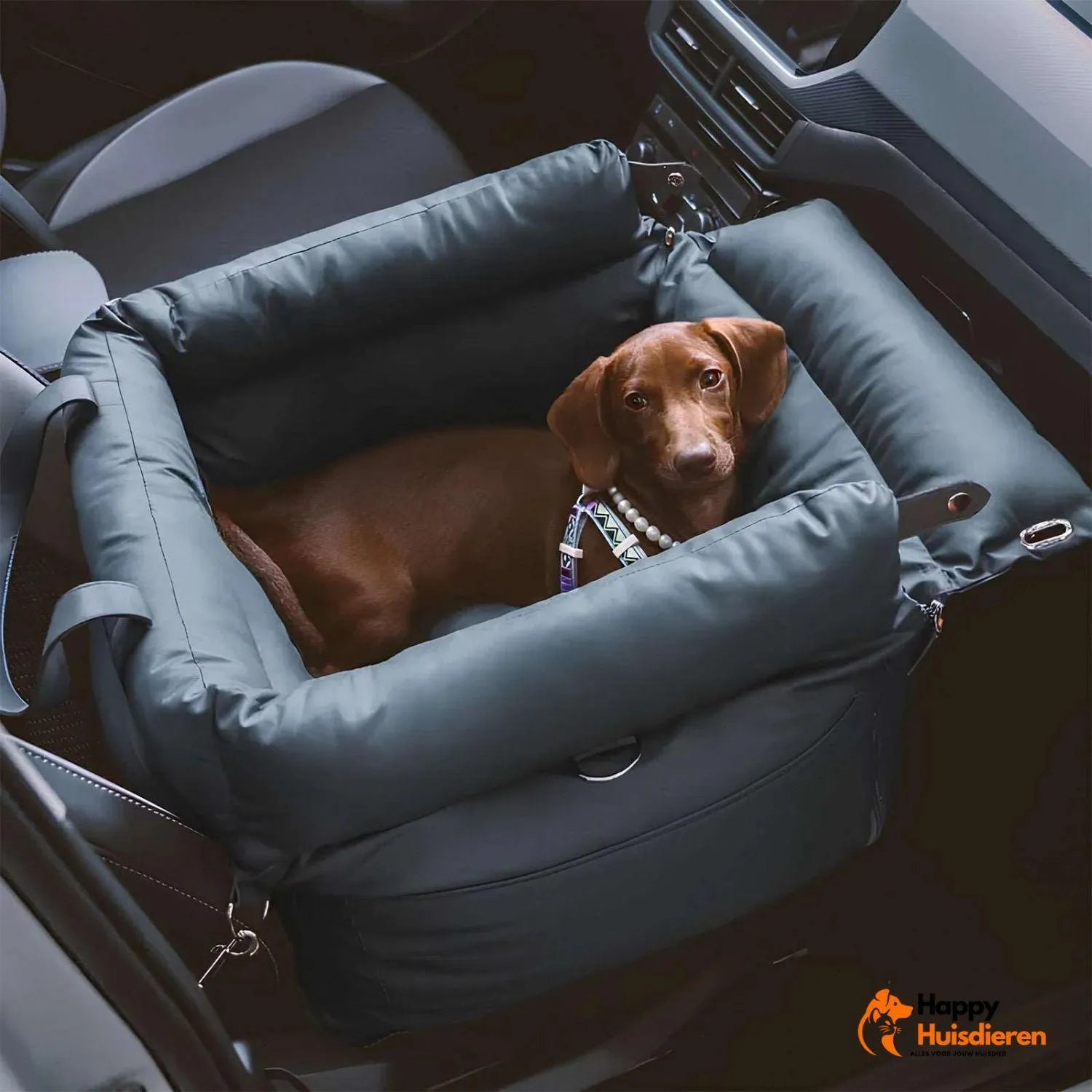 Autobed voor huisdieren | Luxe autostoelverhoger voor honden voor veilig reizen