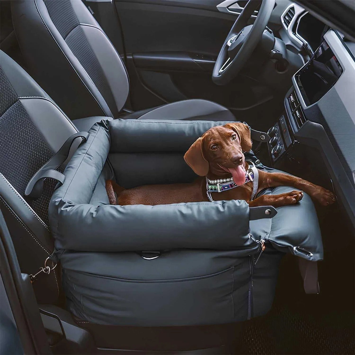 Autobed voor huisdieren | Luxe autostoelverhoger voor honden voor veilig reizen
