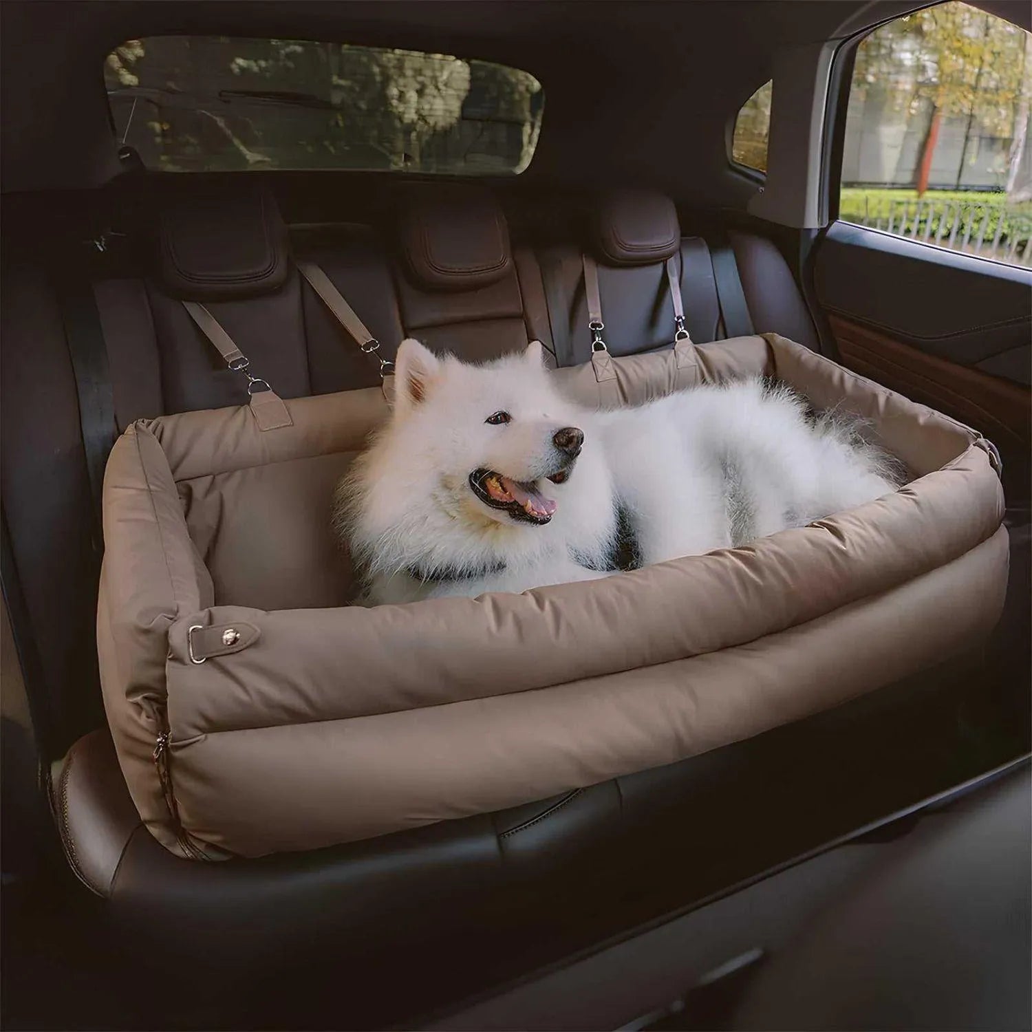 Autobed voor huisdieren | Luxe autostoelverhoger voor honden voor veilig reizen