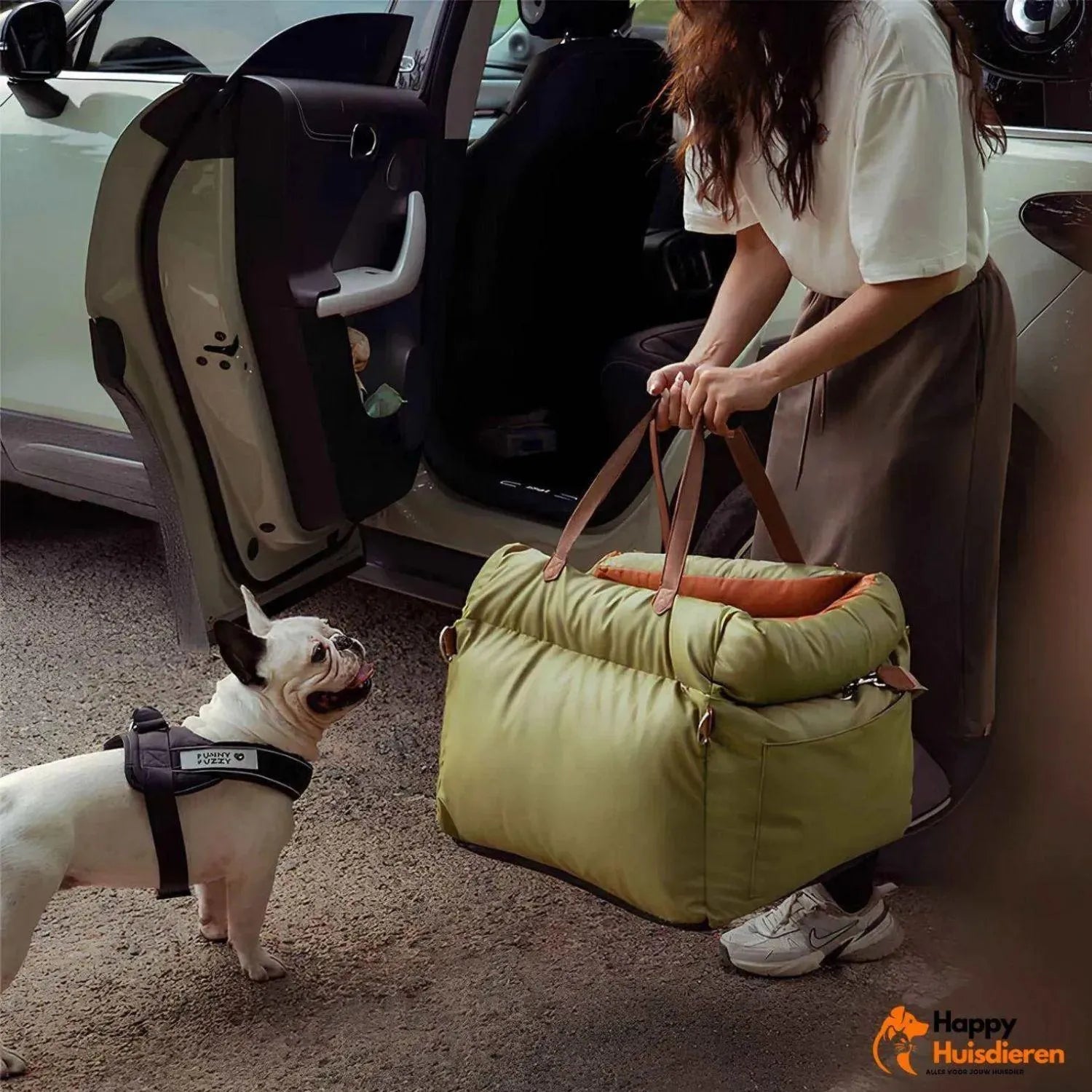 Autobed voor huisdieren | Luxe autostoelverhoger voor honden voor veilig reizen