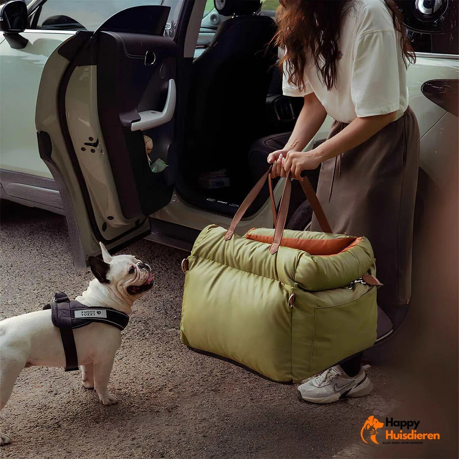 Autobed voor huisdieren | Luxe autostoelverhoger voor honden voor veilig reizen