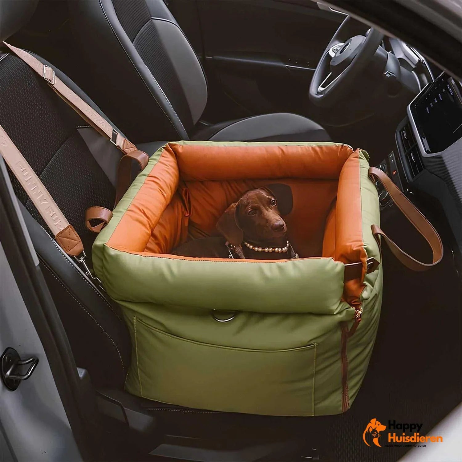 Autobed voor huisdieren | Luxe autostoelverhoger voor honden voor veilig reizen
