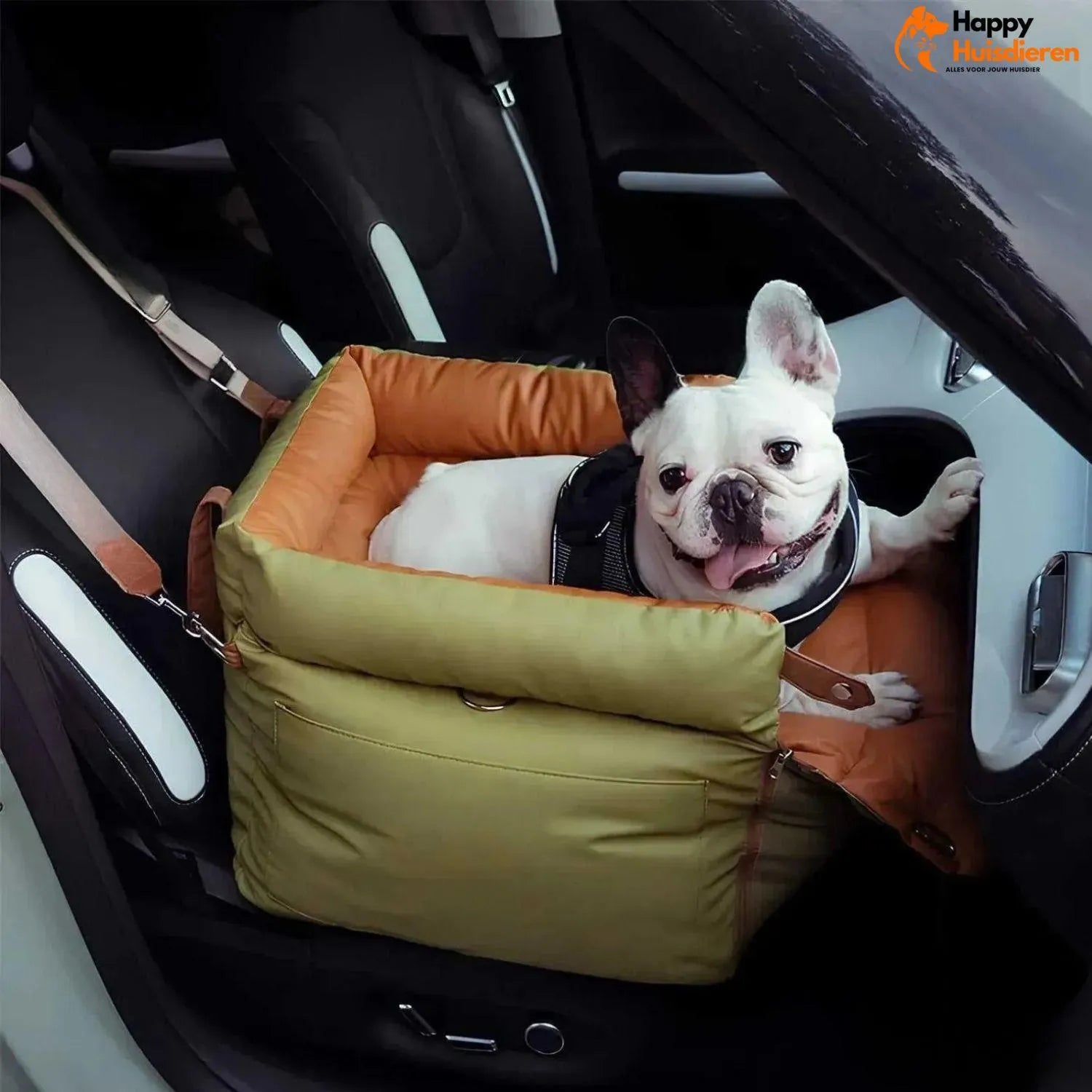 Autobed voor huisdieren | Luxe autostoelverhoger voor honden voor veilig reizen