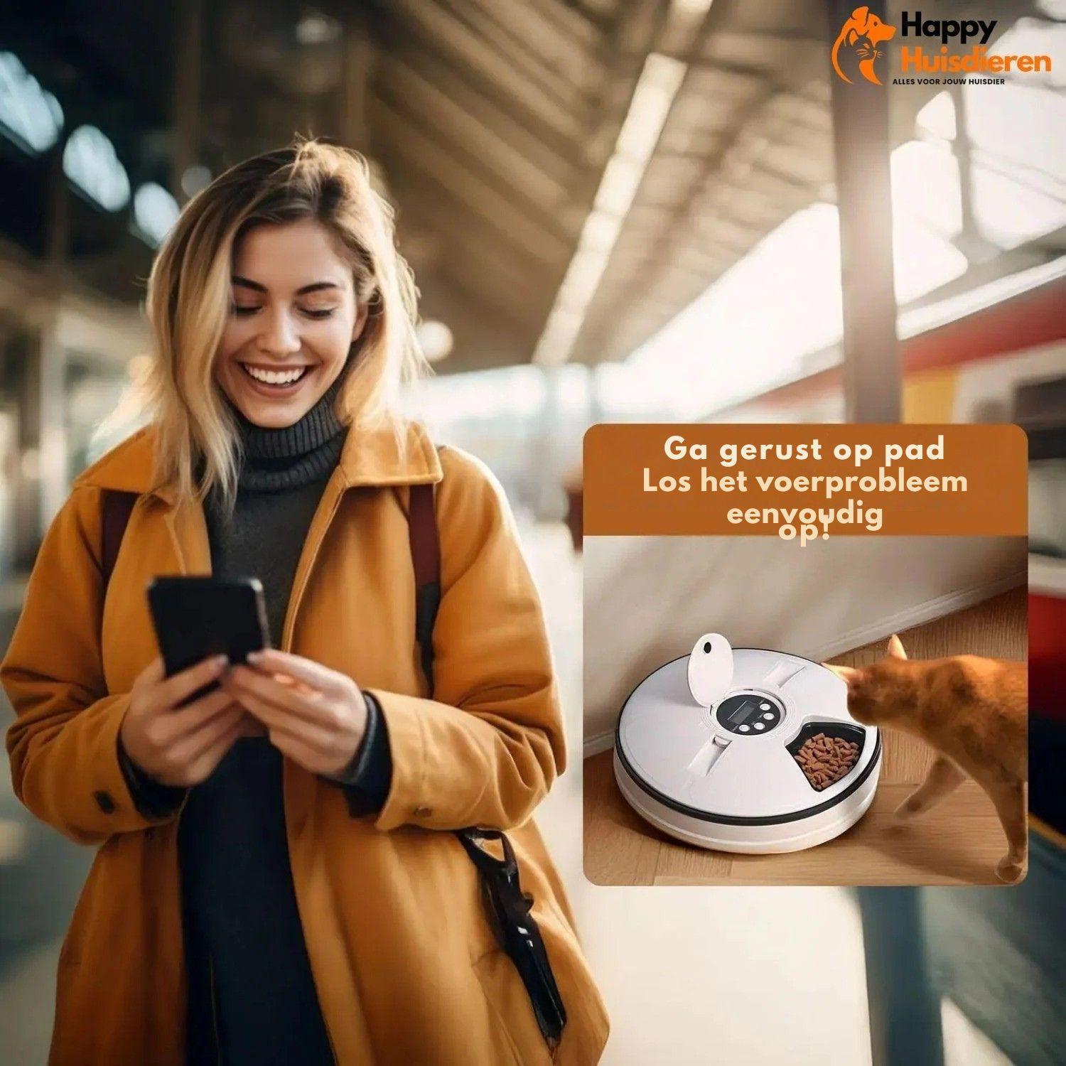 Automatische Voedermaat | Timergestuurde Dispenser voor Katten en Puppy’s