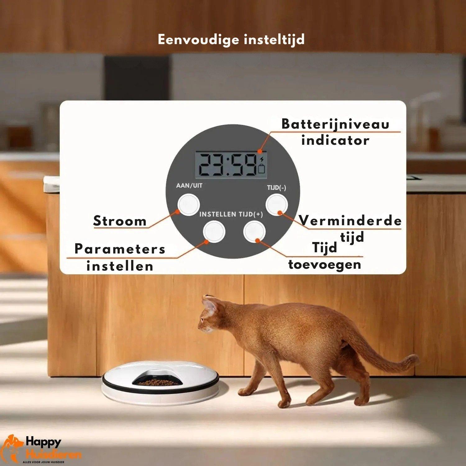Automatische Voedermaat | Timergestuurde Dispenser voor Katten en Puppy’s