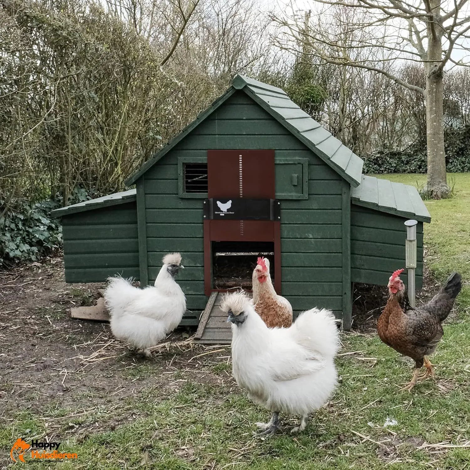 Bertha | Slimme deur met lichtsensor voor kippenhokken – veilig & weerbestendig