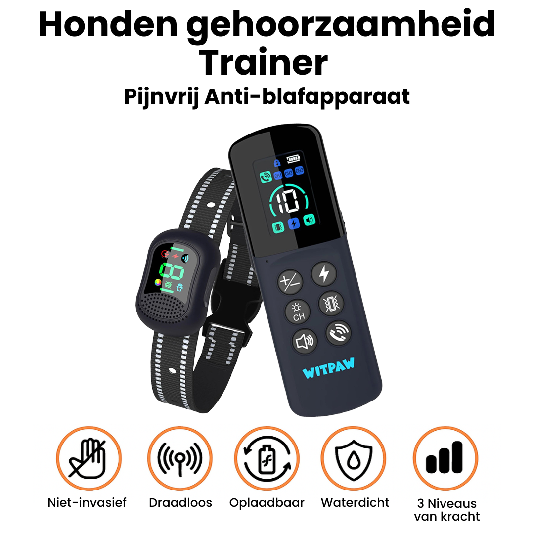 HondenTraining Pro | Waterdichte Oplaadbare Trainingshalsband voor Elke Hond