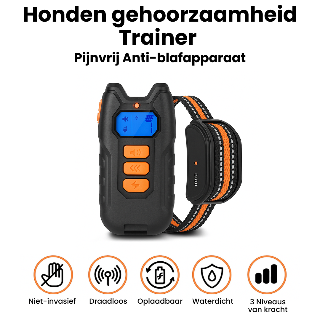 HondenTrainer Pro | Oplaadbare Elektrische Halsband voor Hondentraining