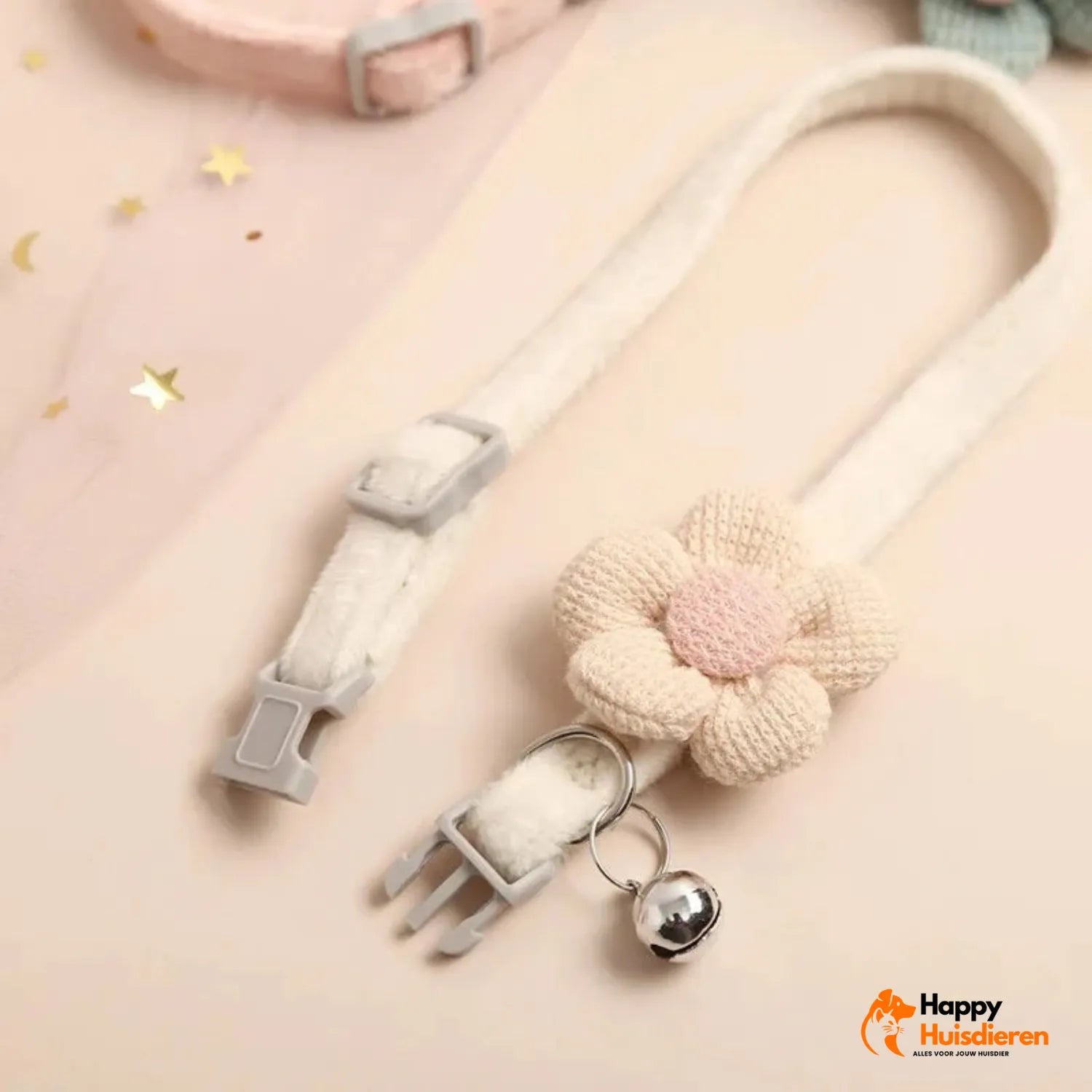 Bloemige Miauw Hanger | Verstelbare Kattenhalsband voor Stijlvolle Veiligheid
