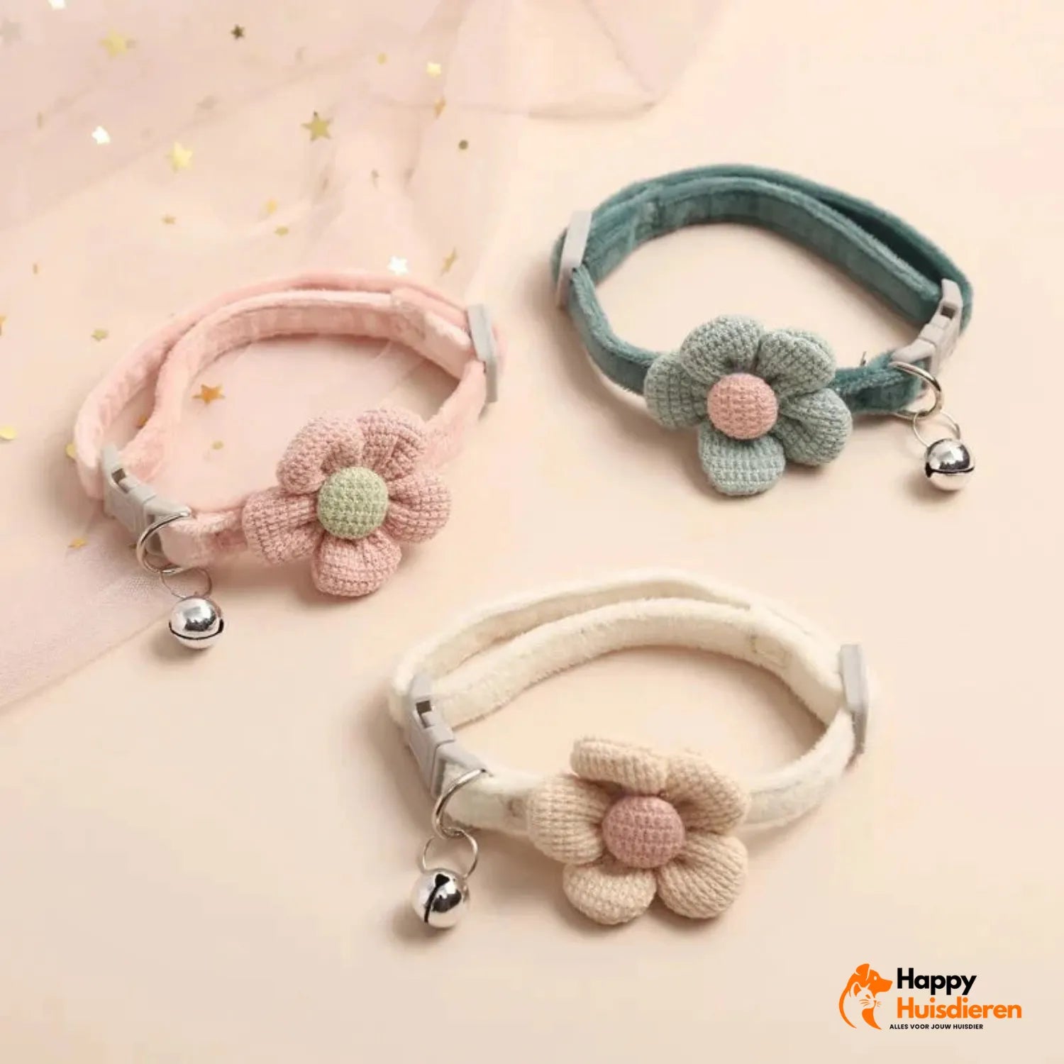 Bloemige Miauw Hanger | Verstelbare Kattenhalsband voor Stijlvolle Veiligheid