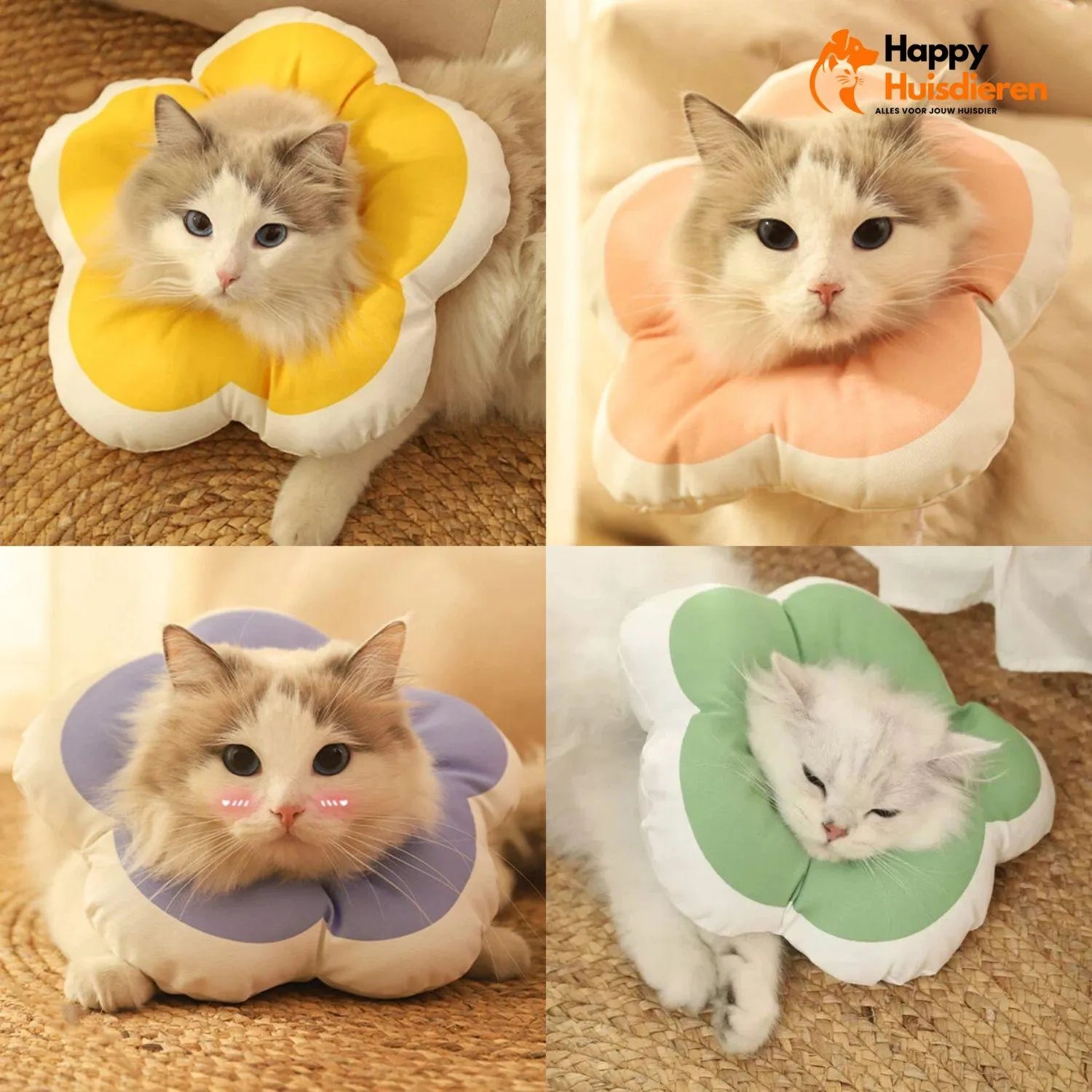 BloomGuard Kraag | Comfortabele herstelkraag voor huisdieren in bloemvorm