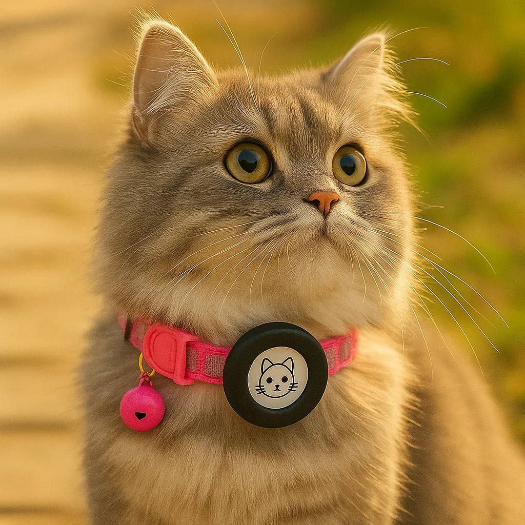 Felix | Kattenhalsband met AirTag-houder voor veiligheid en zichtbaarheid