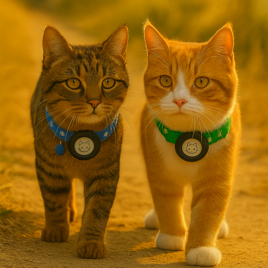 Felix | Kattenhalsband met AirTag-houder voor veiligheid en zichtbaarheid