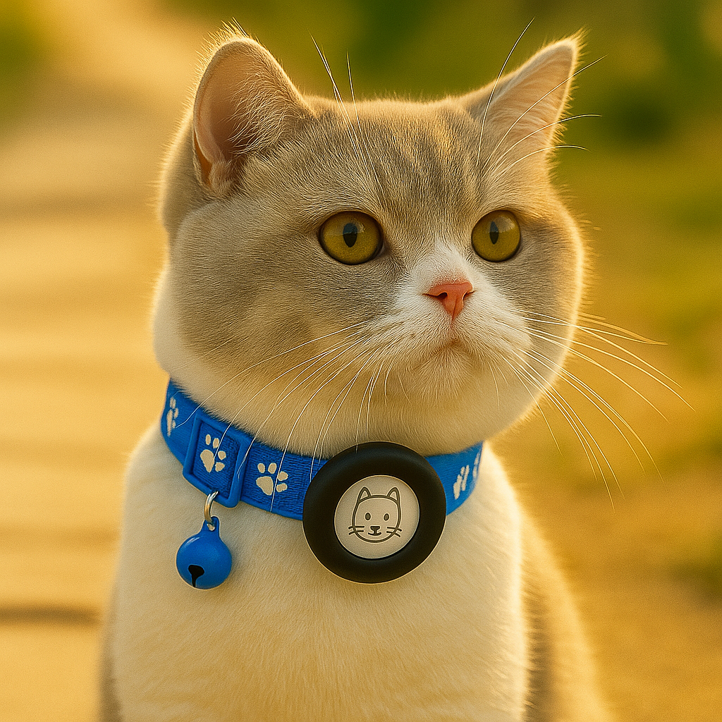 Felix | Kattenhalsband met AirTag-houder voor veiligheid en zichtbaarheid