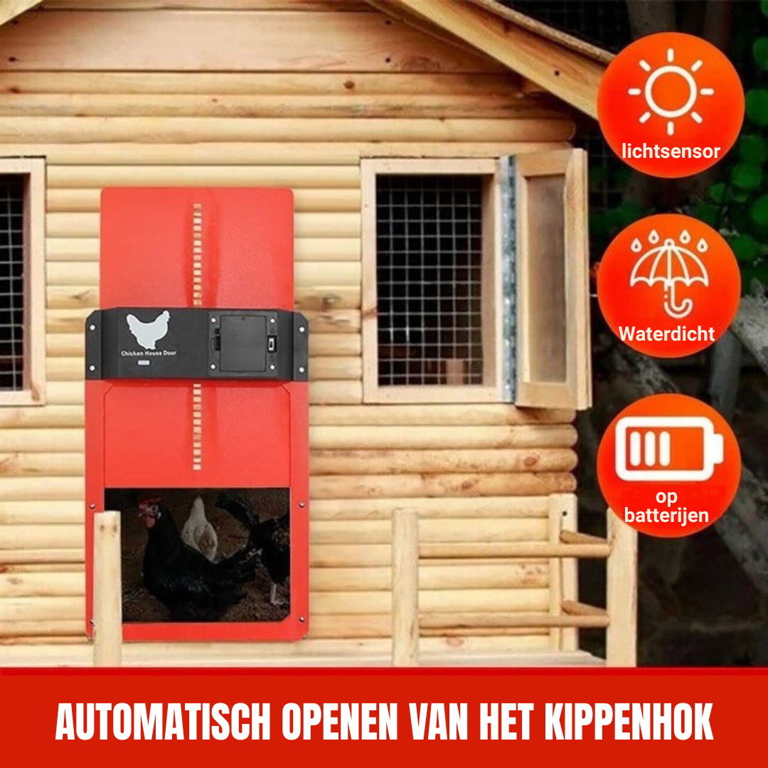 CoopSense | Automatisch kippenluik met timer & lichtsensor
