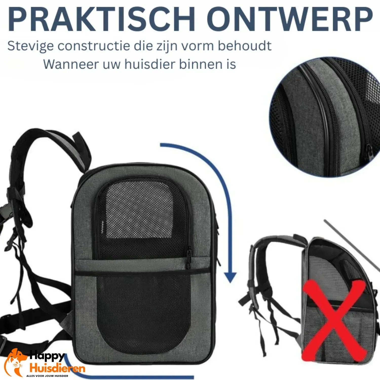BreezyBag | Ventilerende Rugzak voor Veilige Huisdierreizen