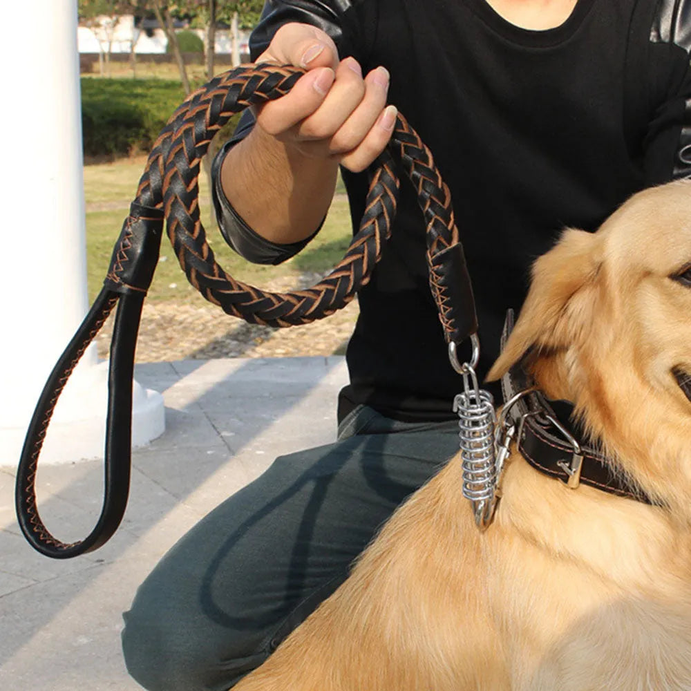 Buddy | Leren Hondenriem voor Comfortabele Wandeling