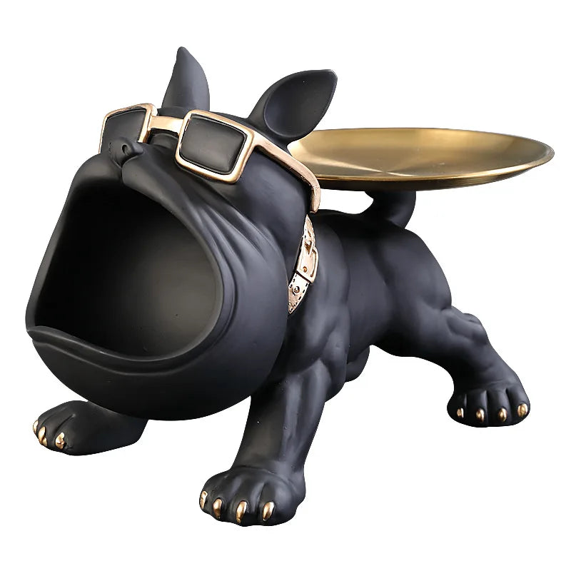 Bulldog BuddyBox | Bulldog beeldje met opbergvak, 30 cm