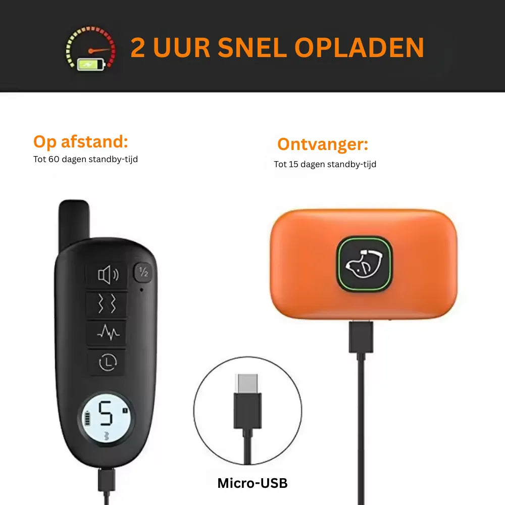 CalmVibe | trainingshalsband met trilfunctie, afstandsbediening, oplaadbaar & stil