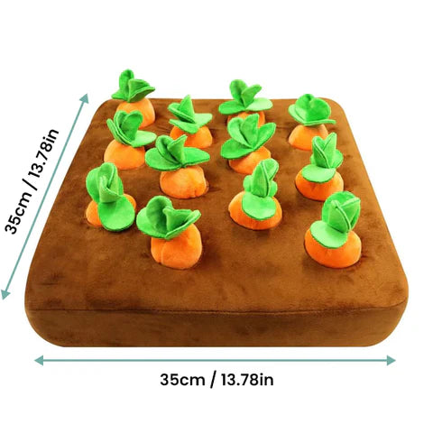 CarrotQuest Garden | Snuffelmat hond interactieve wortel puzzel