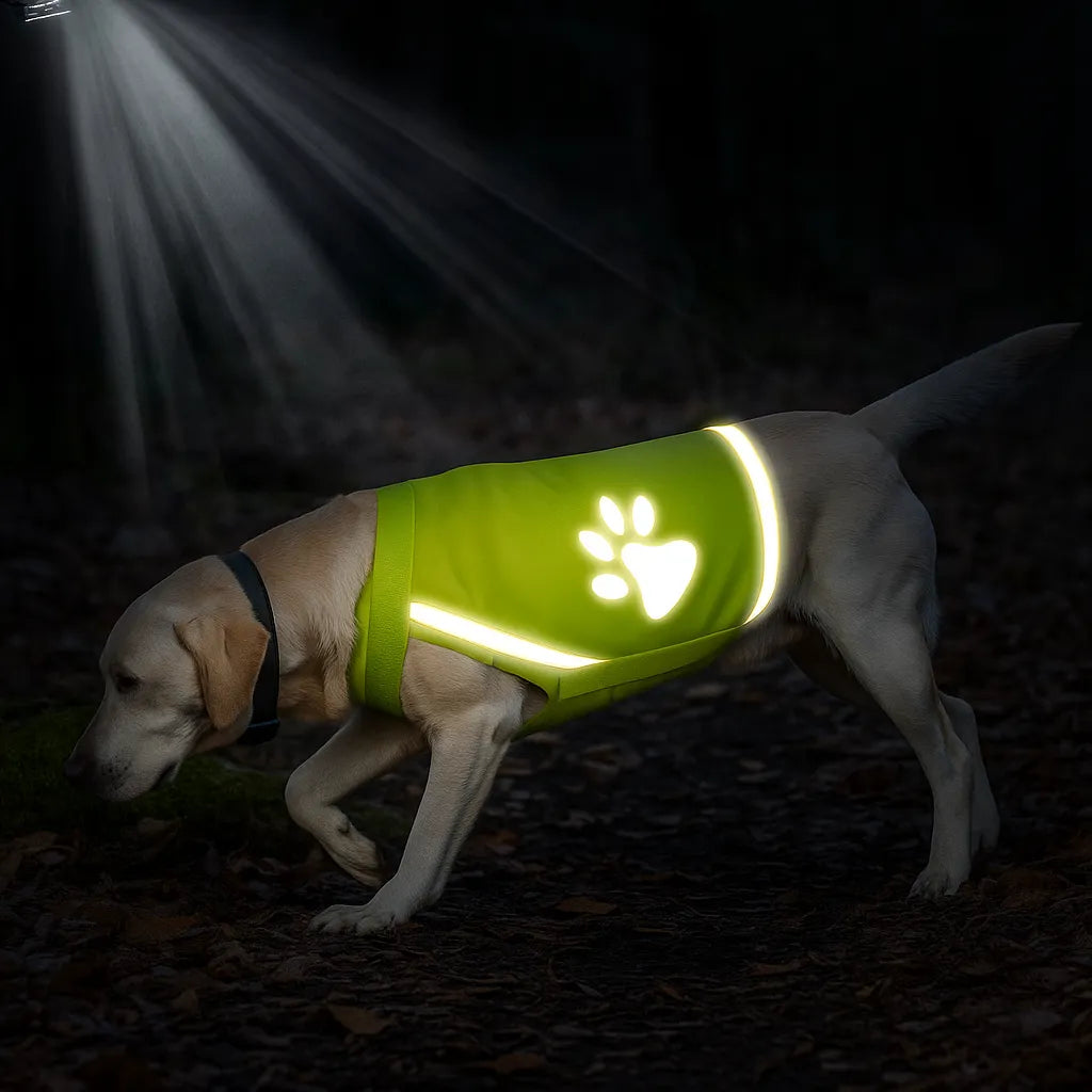 SafeWalk Vest | Reflecterend hondenvest voor zichtbaarheid en veiligheid bij elk weertype
