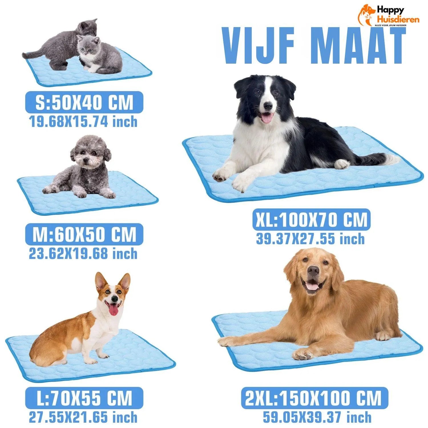 ChillEase Mat | Koelmat voor honden en katten met geltechnologie & duurzaam ontwerp