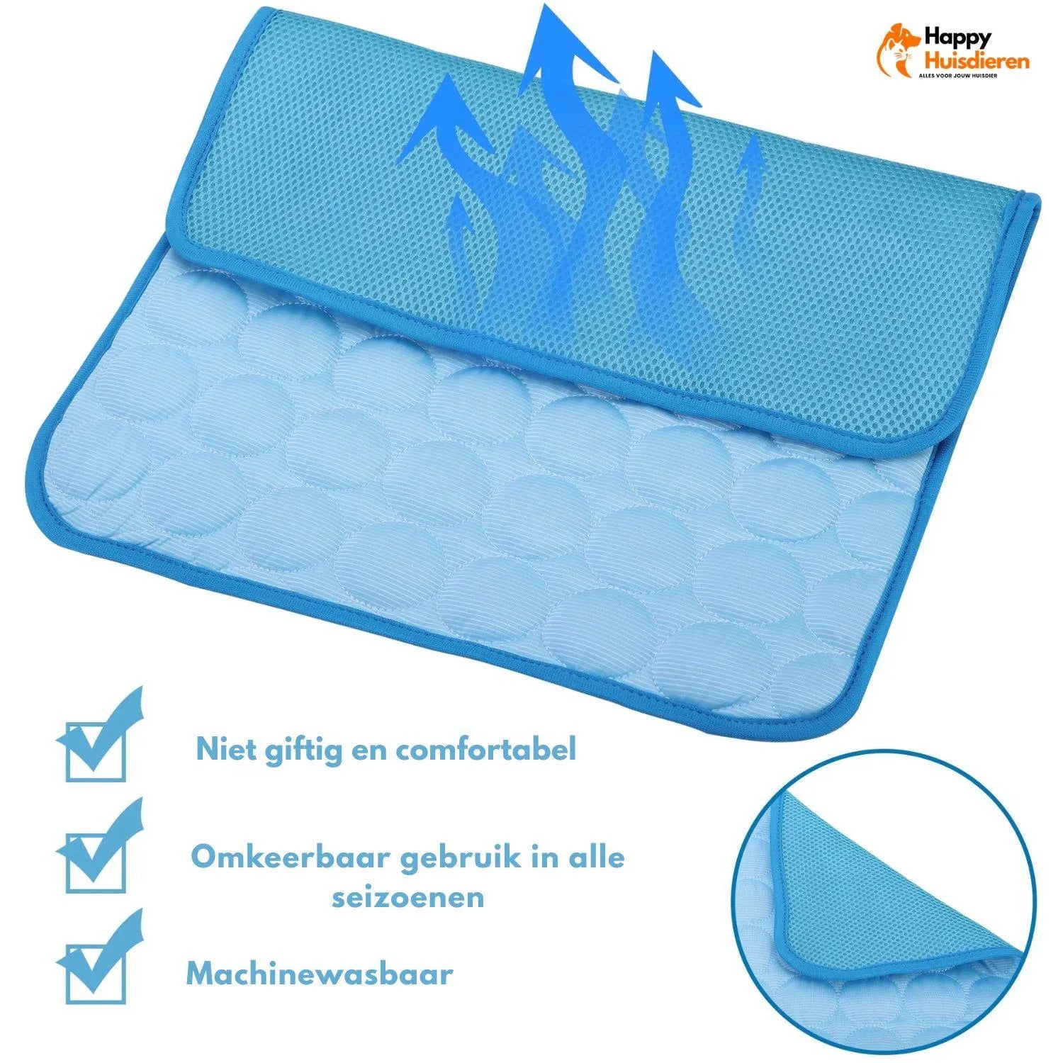 ChillEase Mat | Koelmat voor honden en katten met geltechnologie & duurzaam ontwerp