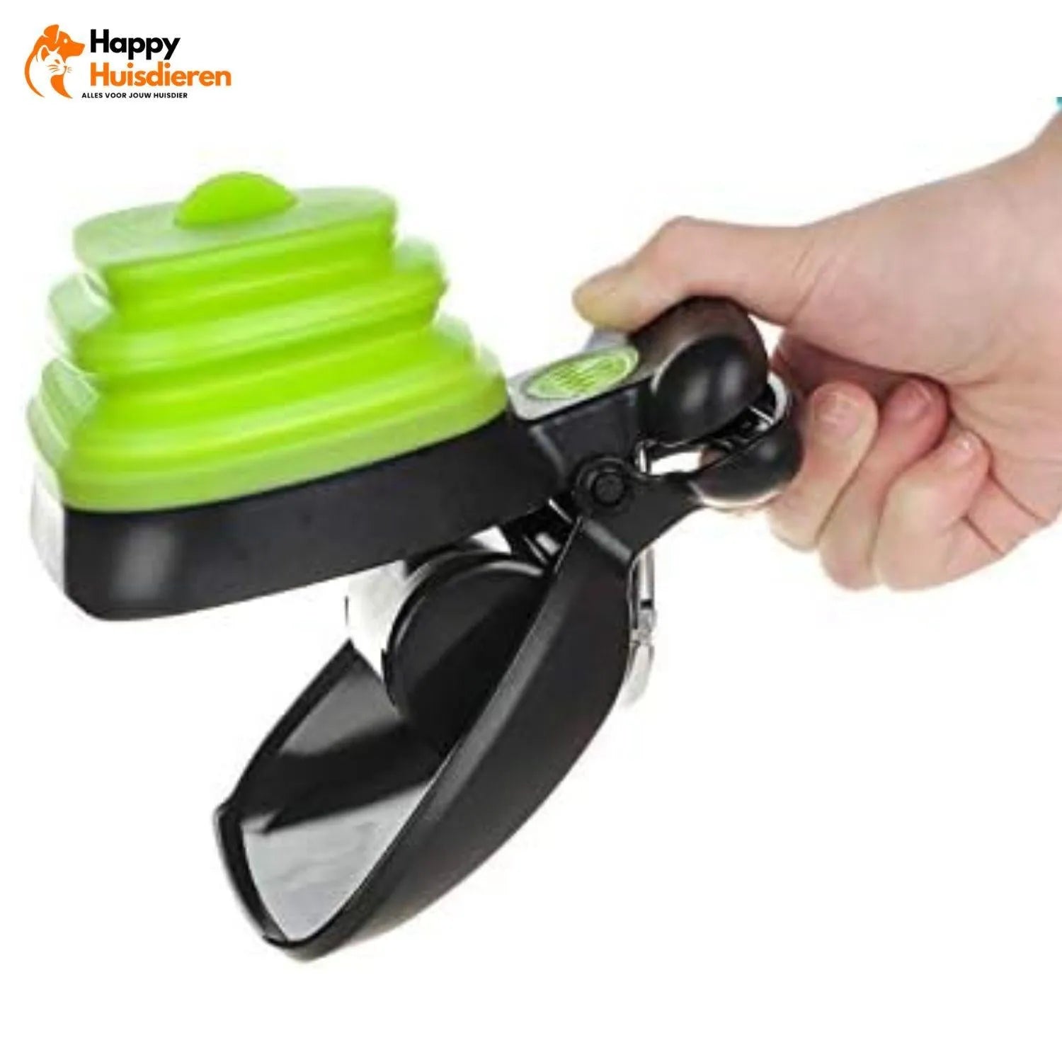 CleanGo Scoop | Draagbare poepschepper met zakdispenser & opvouwbaar ontwerp