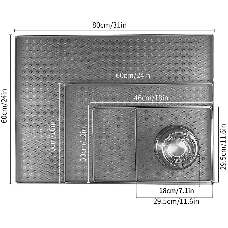 CleanPaw Mat | Siliconen placemat waterdicht antislip