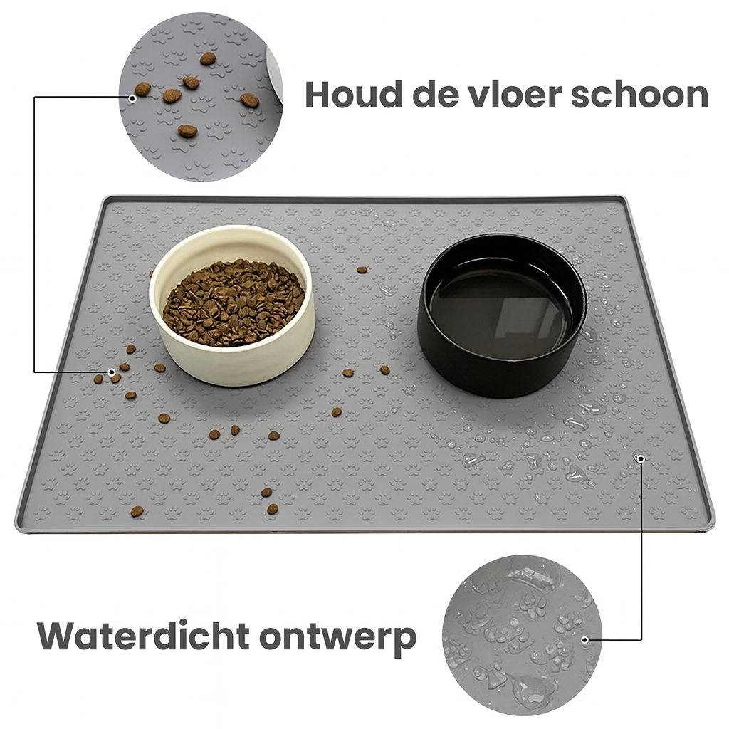 CleanPaw Mat | Siliconen placemat waterdicht antislip